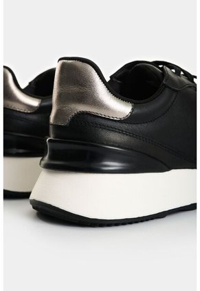 Tenis De Cuero Y Folia Para Mujer Cooper Tenis De Cuero Y Folia Para Mujer Cooper Negro 36 VÉLEZ