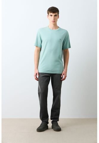 Camiseta Manga Corta Lerici Para Hombre Semi Fitted Camiseta Manga Corta Lerici Para Hombre Semi Fitted Azul Claro XXL VÉLEZ Vélez