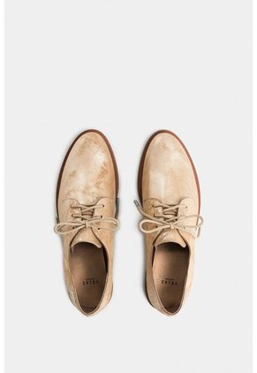 Zapato De Cordón Alba De Cuero Folia Para Mujer Estilo Oxford Zapato De Cordón Alba De Cuero Folia Para Mujer Estilo Oxford Dorado 41 VÉLEZ