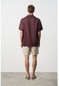 Camisa Manga Corta En Lino Para Hombre Málaga Camisa Manga Corta En Lino Para Hombre Málaga Vinotinto L VÉLEZ de Vélez