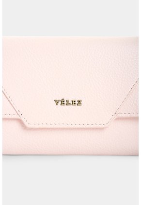 Billetera En Cuero Para Mujer Taupe Billetera En Cuero Para Mujer Taupe Rosado VÉLEZ