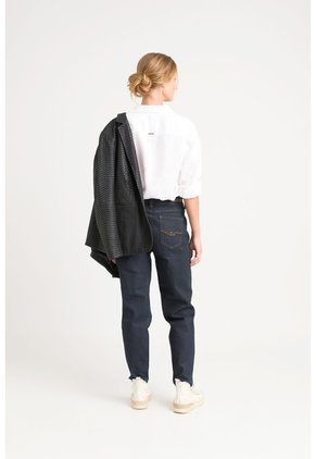 Jean Tulipan Tiro Alto En Denim Stretch Para Mujer Semi Ajustado Jean Tulipan Tiro Alto En Denim Stretch Para Mujer Semi Ajustado Azul Oscuro 10 VÉLEZ