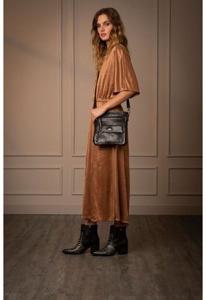 Manos Libres Mocasino De Cuero Para Mujer Multifuncional Manos Libres Mocasino De Cuero Para Mujer Multifuncional Negro VÉLEZ