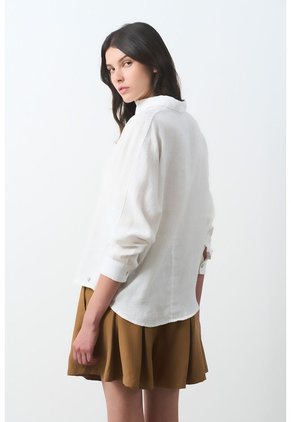 Camisa Peonia Para Mujer Manga Murciélago Camisa Peonia Para Mujer Manga Murciélago Perla S VÉLEZ