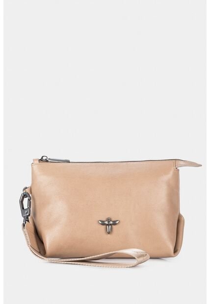 Cosmetiquera Cuzzo De Cuero Suave Para Mujer Manija En Reata Removible Cosmetiquera Cuzzo De Cuero Suave Para Mujer Manija En Reata Removible Arena Vélez