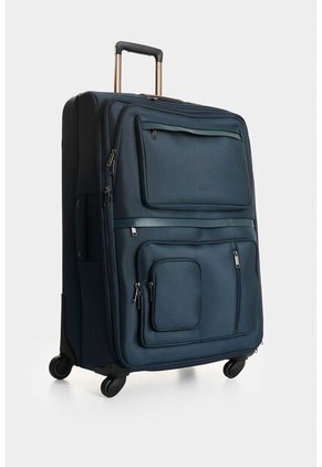 Maleta De Viaje En Lona Y Cuero Galaxy 25 Pulg Maleta De Viaje En Lona Y Cuero Galaxy 25 Pulg Azul Oscuro VÉLEZ