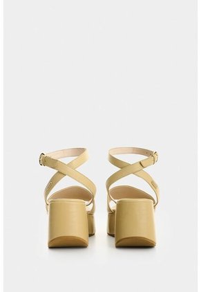 Sandalia Plataforma En Cuero Para Mujer Cuzco Sandalia Plataforma En Cuero Para Mujer Cuzco Verde Oliva 36 VÉLEZ