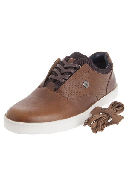 Velez Zapatos Cordón De Cuero Casual Café | Zapatos Hombre * MP Techno