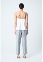 Camisa Con Cargaderas En Cuero Y Millaré Trenzado Para Mujer Canes Camisa Con Cargaderas En Cuero Y Millaré Trenzado Para Mujer Canes Crema XS VÉLEZ de Vélez
