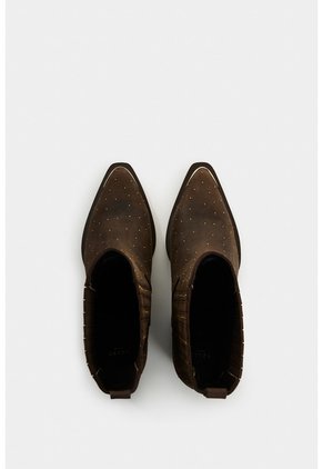 Botines Caña Baja De Cuero Para Mujer Kiwa Botines Caña Baja De Cuero Para Mujer Kiwa Cafe 37 VÉLEZ