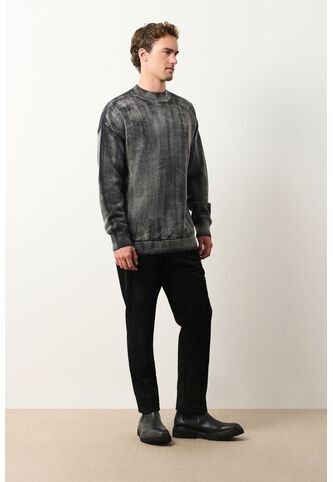 Sweater Oversized Tejido Para Hombre Nil Sweater Oversized Tejido Para Hombre Nil Negro XXL VÉLEZ Vélez