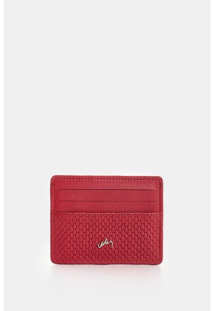 Portadocumento De Cuero Con Textura Para Mujer Senda Portadocumento De Cuero Con Textura Para Mujer Senda Rojo VÉLEZ