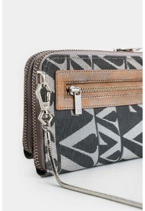 Porta Chequera Ibiza De Cuero Folia Para Mujer Monogram Porta Chequera Ibiza De Cuero Folia Para Mujer Monogram Plata Vélez