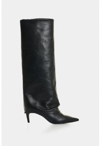Bota En Cuero Para Mujer Ocean Bota En Cuero Para Mujer Ocean Negro 35 VÉLEZ Vélez