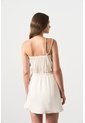 Vestido Corto De Lino Para Mujer Atacama Vestido Corto De Lino Para Mujer Atacama Crema 12 VÉLEZ de Vélez