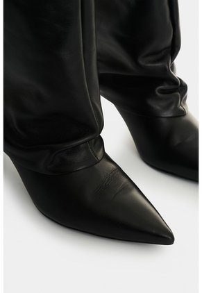 Bota En Cuero Para Mujer Ocean Bota En Cuero Para Mujer Ocean Negro 35 VÉLEZ
