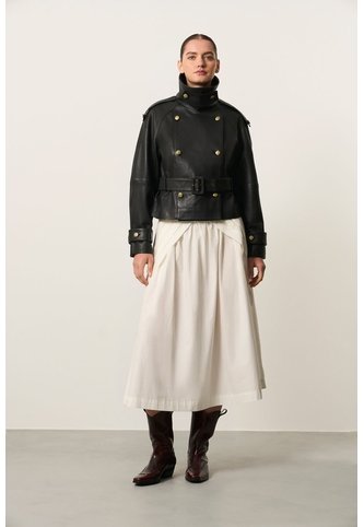 Chaqueta En Cuero Para Mujer Tavora Chaqueta En Cuero Para Mujer Tavora Negro L VÉLEZ Vélez