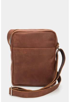 Manos Libres Jalisco De Cuero Para Hombre Grabada Placa Geométrica Cafe