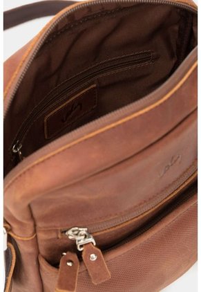 Manos Libres Jalisco De Cuero Para Hombre Grabada Placa Geométrica Cafe