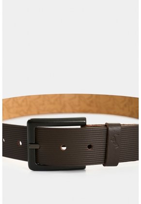Cinturón Unifaz Vértice De Cuero Para Hombre Diseño Rayas Cinturón Unifaz Vértice De Cuero Para Hombre Diseño Rayas Cafe 44 VÉLEZ