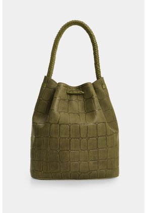 Shopping En Gamuza Para Mujer Bruma Shopping En Gamuza Para Mujer Bruma Verde Oliva VÉLEZ