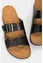 Sandalia Plana De Cuero Vintage Sandalia Plana De Cuero Vintage Negro 42 VÉLEZ de Vélez