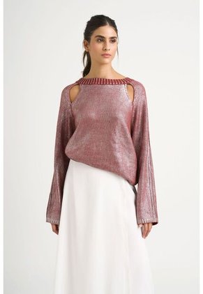 Sweater Star En Tejido Rectilíneo Para Mujer Efecto Metalizado Sweater Star En Tejido Rectilíneo Para Mujer Efecto Metalizado Vinotinto XL VÉLEZ