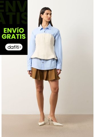 Top Strapless En Denim Para Mujer Lumbre Top Strapless En Denim Para Mujer Lumbre Crema M VÉLEZ Vélez
