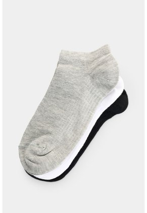 Calcetines Tobilleros Tripack Para Hombre Milan Calcetines Tobilleros Tripack Para Hombre Milan Gris XS VÉLEZ