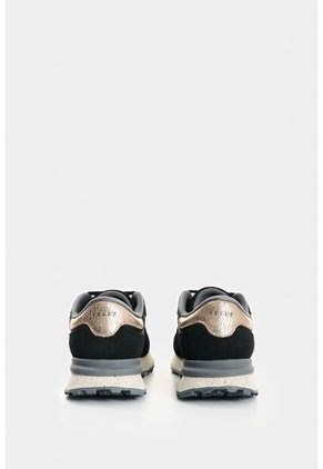 Tenis De Cuero Gamuzado Y Textil Para Mujer Boreal Tenis De Cuero Gamuzado Y Textil Para Mujer Boreal Negro 40 VÉLEZ