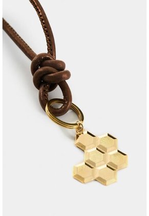 Llavero Terra De Cuero Folia Para Mujer Dije Panal Llavero Terra De Cuero Folia Para Mujer Dije Panal Bronce VÉLEZ