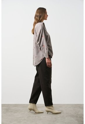 Camisa Manga Larga Flower Para Mujer Camisa Manga Larga Flower Para Mujer Gris XL VÉLEZ