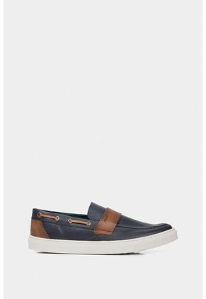 Mocasines Deportivos De Cuero Para Hombre Vintage Mocasines Deportivos De Cuero Para Hombre Vintage Azul 41 VÉLEZ