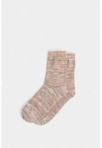 Calcetines Media Pierna Sonora Para Hombre Efecto Jaspeado Calcetines Media Pierna Sonora Para Hombre Efecto Jaspeado Arena XS VÉLEZ Vélez