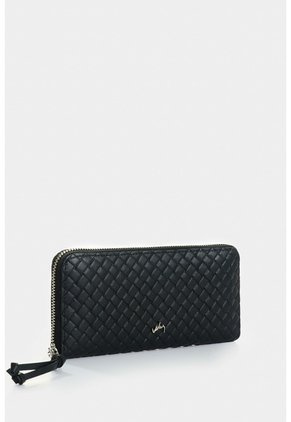 Billetera Porta Chequera De Cuero Para Mujer Astra Billetera Porta Chequera De Cuero Para Mujer Astra Negro VÉLEZ