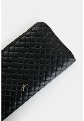 Billetera Porta Chequera De Cuero Para Mujer Astra Billetera Porta Chequera De Cuero Para Mujer Astra Negro VÉLEZ