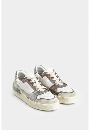 Tenis Caja Umbra De Cuero Para Mujer Detalle Folia Tenis Caja Umbra De Cuero Para Mujer Detalle Folia Blanco 35 VÉLEZ