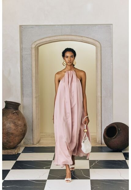 Vestido Maxi Halter Para Mujer Rouge Vestido Maxi Halter Para Mujer Rouge Rosado 12 VÉLEZ