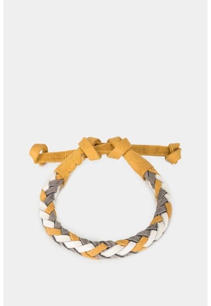 Manilla Brooklyn De Cuero Para Hombre Trenzado Artesanal