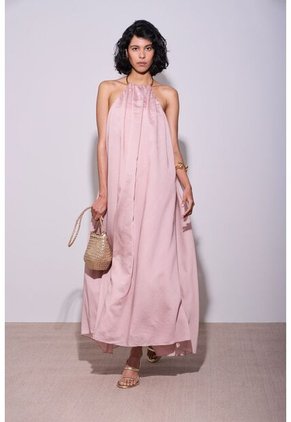 Vestido Maxi Halter Para Mujer Rouge Vestido Maxi Halter Para Mujer Rouge Rosado 12 VÉLEZ