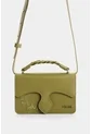 Manos Libres Mini Garniel En Cuero Para Mujer Manos Libres Mini Garniel En Cuero Para Mujer Verde Oliva VÉLEZ de Vélez