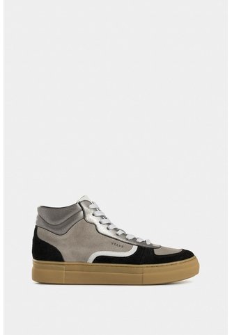 Tenis Tipo Bota Magena De Cuero Para Mujer Acabado Vintage Tenis Tipo Bota Magena De Cuero Para Mujer Acabado Vintage Negro 39 VÉLEZ Vélez