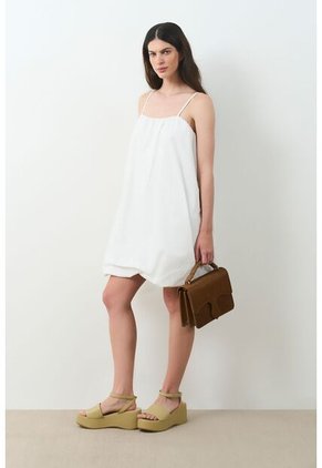 Vestido Corto Bloom Destellos Vestido Corto Bloom Destellos Blanco 14 VÉLEZ