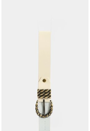 Cinturón Unifaz En Cuero Para Mujer Tikal Cinturón Unifaz En Cuero Para Mujer Tikal Crema L VÉLEZ