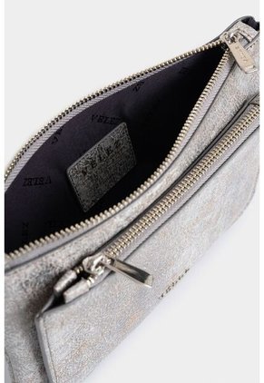 Cosmetiquera Arándano De Cuero Folia Para Mujer Doble Bolsillo Cosmetiquera Arándano De Cuero Folia Para Mujer Doble Bolsillo Plata VÉLEZ