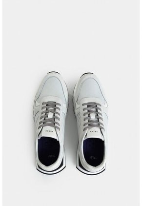 Tenis Azahar De Cuero Gamuza Y Lona Para Hombre Silueta Deportiva Tenis Azahar De Cuero Gamuza Y Lona Para Hombre Silueta Deportiva Blanco 42 VÉLEZ