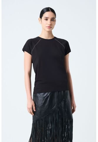 Camiseta Herencia Para Mujer Manga Ranglan Camiseta Herencia Para Mujer Manga Ranglan Negro M VÉLEZ Vélez