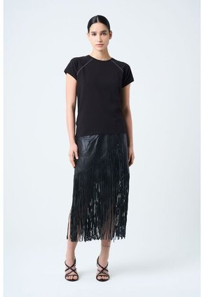 Camiseta Herencia Para Mujer Manga Ranglan Camiseta Herencia Para Mujer Manga Ranglan Negro M VÉLEZ