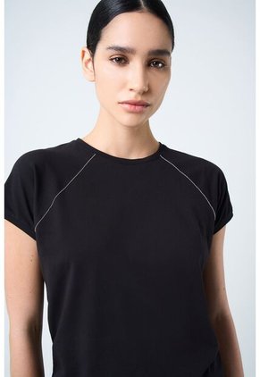 Camiseta Herencia Para Mujer Manga Ranglan Camiseta Herencia Para Mujer Manga Ranglan Negro M VÉLEZ