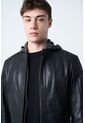 Chaqueta Belmont 2 De Cuero Liso Para Hombre Semi Ajustada Chaqueta Belmont 2 De Cuero Liso Para Hombre Semi Ajustada Negro XL VÉLEZ de Vélez